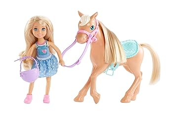 【中古】Barbie Club Chelsea Doll & Horse 24,128円