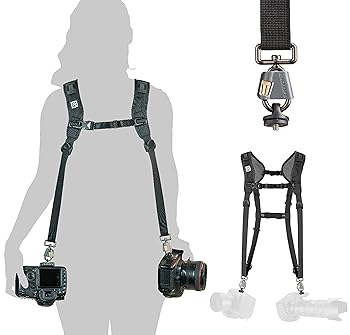 【中古】ブラックラピッド BLACKRAPID 一眼カメラ用 速写ストラップ ダブル ブリーズ カメラストラップ 2台同時掛け 020612【国内正規品】
