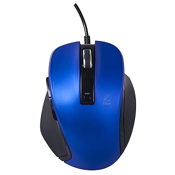 【中古】Digio2 Z 究極のカタチ 有線 マウス 5ボタン Blue LED Sサイズ ブルー 47506