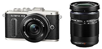 【中古】OLYMPUS ミラーレス一眼 E-PL8 ダブルズームキット ブラック|AJIMURA-SHOP