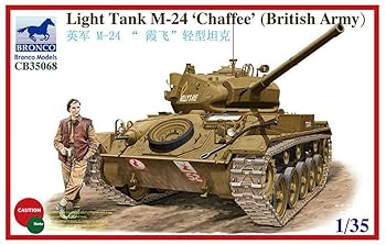 【中古】ブロンコモデル 1/35 M24チャーフィー軽戦車 イギリス軍仕様 大戦型・戦車兵1体 プラモデル CB35068｜AJIMURA-SHOP
