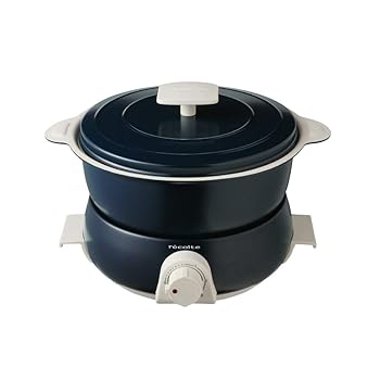 【中古】レコルト ポットデュオ フェット RPD-3 recolte POT DUO fete アルミニウム (ネイビー)