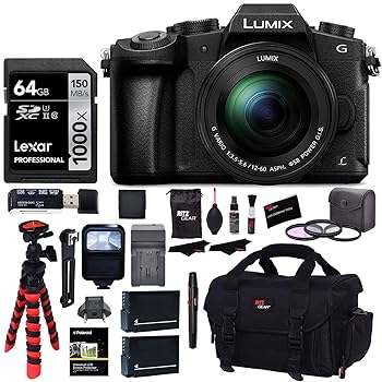 【中古】Panasonic LUMIX G85MK 4K Mirrorless Interchangeable Lens Camera Kit 12-60mm Lens Polaroid 64GB 2 Spare Batteries Charger Bag and Access