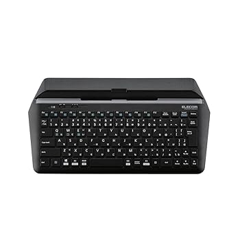 【中古】エレコム キーボード Bluetooth マルチデバイス (Windows、Mac、iOS、Android対応) スタンド付 ブラック TK-DCP01BK