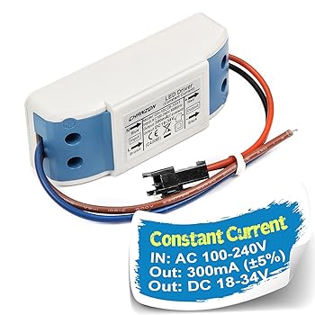 【中古】定電流LEDドライバー（ケース） B) 300mA 18-34V (6-10)*1 1DY-CW-LC6-10X1