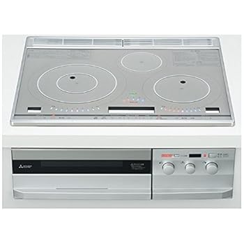 【中古】三菱 【単相200V】 ビルトはたご屋IH煮炊き暖房器 「T316H続きもの」（60珊幅・IH3口） CS-T316HNSR
