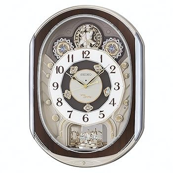 (びっくり特価)からくり時計 セイコー AM219B 壁掛け 電波時計 SEIKO セイコー からくり時計 AM219B 電波 ウェーブシンフォニー