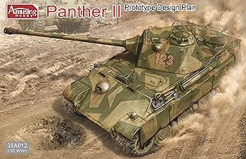 【中古】アミュージングホビー 1/35 ドイツ軍 中戦車 パンサー2 プロトタイプデザイン プラモデル AMH35A012｜AJIMURA-SHOP 13,574円