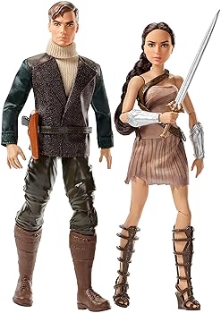 【中古】DC Comics Wonder Woman & Steve Trevor Action Figure, 2 Pack