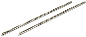 【中古】ロクハン Zゲージ R083 クラシックトラック 440mm 直線レール 2本入り