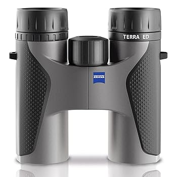 【中古】ZEISS 小型望遠鏡 Terra ED 10x32 ダハプリズム式 10倍 32差しわたし ED水晶体 手ごわい\u0026軽さ 完膚なきまで雨合羽 薄墨色 653504