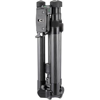 【中古】Velbon トラベル三脚 ULTREK UTC-63 5段 ウルトラロック 脚径30mm 中型 自由雲台 (トルク調整対応) コマ止め方式 クイックシュー対応 カーボン脚