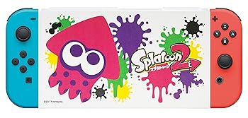 【中古】Nintendo Switch専用スタンド付きカバー スプラトゥーン2イカ