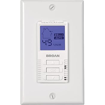 【中古】Broan VT7 ウォールコントロール Broan ERV HRV ユニット用 デコタッチシリーズ ホワイト