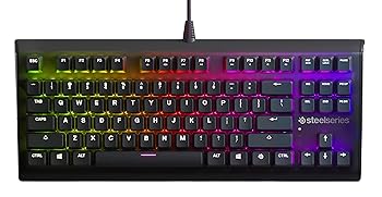 【中古】SteelSeries Apex M750 TKL RGB Tenkeyless Mechanical Gaming Keyboard - Aluminum Frame - RGB LED Backlit - Linear & Quiet Switch - Discor｜AJIMURA-SHOP