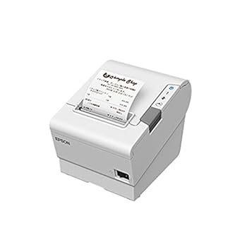 【中古】エプソン TM886S001W サーマルレシートプリンター TM-T88VI禾穀類白いこと