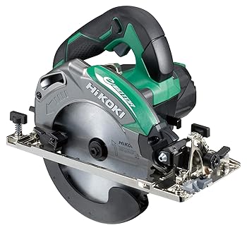 【中古】HiKOKI(ハイコーキ) 旧日立工機 深切り電子丸のこ のこ刃径165mm 1050W 逆5゜傾斜切断機構 切込み深さ調整機構 LEDライト付 グリーン C6MEY(S)|AJIMURA-SHOP