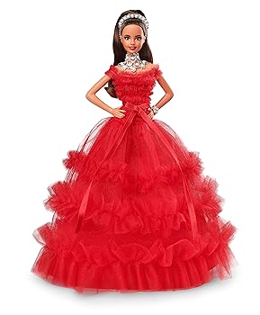 【中古】(バービー) Barbie 2018 祝い日あやつり人形 ブルネット 下げ髪