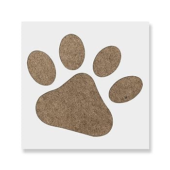 【中古】犬の足跡ステンシル ? ステンシル足跡 プリントステンシル 犬の足跡ステンシル ペットステンシル 足跡プリントステンシル｜AJIMURA-SHOP