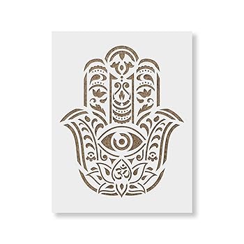 【中古】Hamsa Palm曼荼羅ステンシルテンプレート 壁や工芸用 再利用可能ステンシル SサイズとLサイズ 191,409円