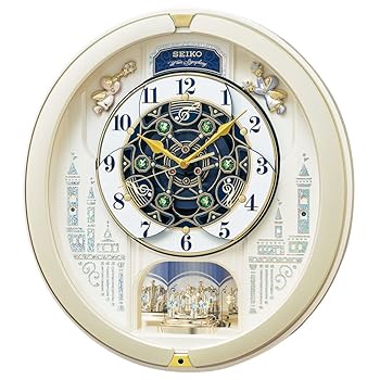 【中古】セイコークロック(Seiko Clock) 掛け時計 からくり時計 電波時計 アナログ からくり トリプルセレクション メロディ 回転飾り クリスマス ソング
