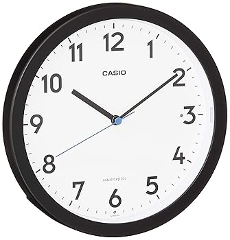 【中古】CASIO(カシオ) 掛け時計 電波時計 黒 アナログ 自動点灯 夜間秒針停止 ライト付き 置き掛け兼用 IQ-860NJ-1JF 7,675円