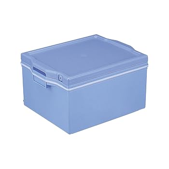 【中古】セキスイ おひつ ブルー 外寸483x373x高さ256mm/内寸372x305x深さ180mm \