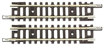 【中古】ロクハン Zゲージ 道床なし直線レール 55mm 2本入り R092 鉄道模型用品
