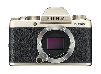 【中古】FUJIFILM ミラーレス一眼 X-T100シャンパンゴールド X-T100-G|AJIMURA-SHOP