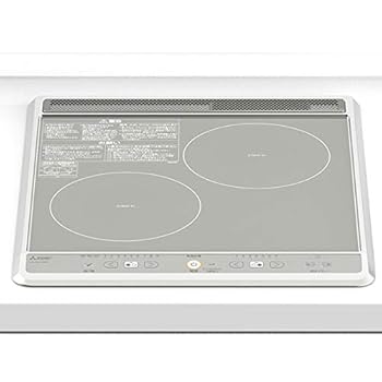 【中古】MITSUBISHI CS-G217BS しろがね色 G217B続きもの [ビルトインIH煮炊き暖房器(幅45珊・2口IH)]