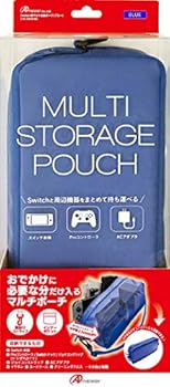 【中古】Switch用マルチ収納ポーチ (ブルー)
