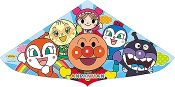 【中古】池田工業社 凧 カイト アンパンマン 凧糸35m付き 日本製 000830260