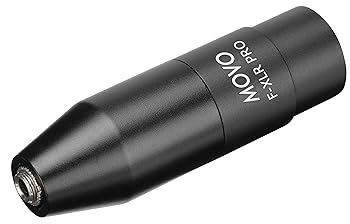 【中古】Movo FXLR-PRO 3.5mm（TRS）ミニジャックメスマイクロホンアダプター、内蔵ファントムパワーコンバーター付き3ピンXLRオスコネクター