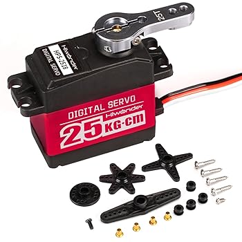 【中古】Hiwonder LD-25MG 25kg高トルク メタルギア デジタルサーボメタルケース RCカー ロボット 用 (180°の操作角度)