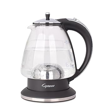 【中古】Capresso 240.03 お水湯沸かし 48薬局衡オンス 光輝Crと黒いこと