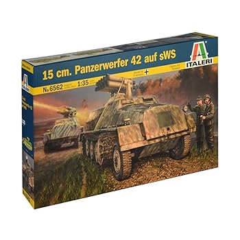 【中古】イタレリ タミヤ 1/35 ミリタリーシリーズ No.6562 ドイツ軍 15cmパンツァーベルファー42型 sWS搭載型 プラモデル 38562|AJIMURA-SHOP