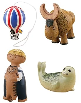 【中古】カプセルQミュージアム リサ・ラーソン ミニチュアファブリカ Vol.3 [アソート4種セット (1.気球/2.バッファロー/5.ペレ/6.アザラシ)]