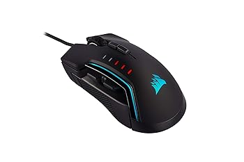 【中古】Corsair コルセア ゲーミングマウス GLAIVE RGB PRO Mouse Black 有線 MS375 CH-9302211-AP｜AJIMURA-SHOP