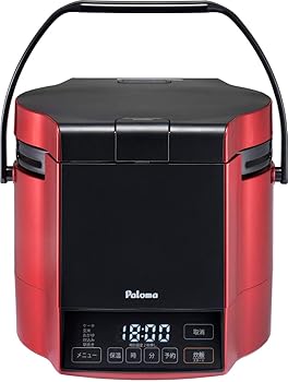 【中古】パロマ ガス炊飯器 炊きわざ PR-M09TR -13A (0.9L/5合炊き) 【都市ガス12A/13A用】プレミアムレッド×ブラック