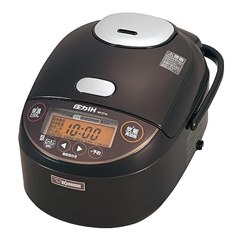 【中古】象印 炊飯器 5.5合 圧力IH式 極め炊き 黒まる厚釜 保温30時間 ダークブラウン NP-ZT10-TD|AJIMURA-SHOP