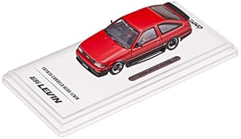 【中古】Inno Models 1/64 トヨタ カローラ レビン AE86 レッド/ブラック 交換用ホイールセット デカール付 完成品
