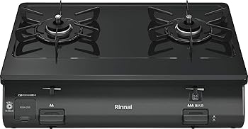 【中古】リンナイ ガステーブル グリルなし 約59cm幅 清掃性を追求したトッププレート 右強火力/プロパンガス用 KG64-2HSR/LP