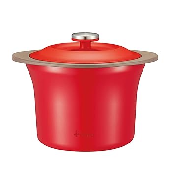 【中古】ピーコック魔法瓶工業 電子レンジ 調理器 イルマ リビングジャー レッド 1.72L ACA-160 R
