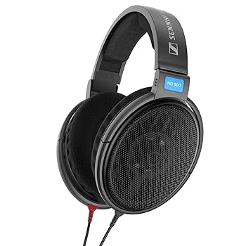 【中古】ゼンハイザー Sennheiser 受話器 有線 固定ディスク 600 黒いこと薄墨色 開放的型 公々然たる型 【国内定まり品】