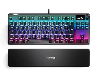 【中古】SteelSeries ゲーミングキーボード テンキーレス 赤軸 有線 日本語配列 有機ELディスプレイ搭載 Apex 7 TKL Red Switch 64649｜AJIMURA-SHOP 15,883円