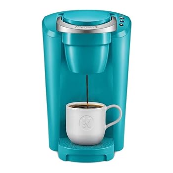 【中古】K-Compact Single-Serve K-Cup Pod Coffee Maker, Turquoise