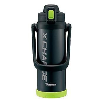 【中古】象印 (ZOJIRUSHI) 水筒 直飲み スポーツタイプ ステンレスジャグボトル 2.06L ライムブラック SD-BD20-BG2060ml