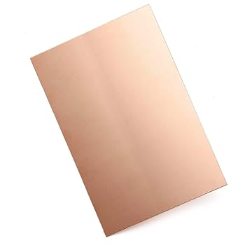 【中古】CoCocina 100Mm150Mm0.8/1.0/1.5/2/3/4/5mm 純銅シート Cu金属安全 ギロチンカットシートプレート - 1mm