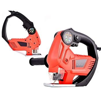 【中古】220V 2-In-1レシプロソーとジグソー、ポータブル電気ジグソー電動ウッド/メタルソー4つの鋭い刃のカッターを使って