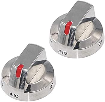 【中古】RICO Parts DG64-00473A ステンレススチールバーナーダイヤルノブ - サムスンレンジオーブンストーブ AP5917439 PS9606608に対応 - 2個パック